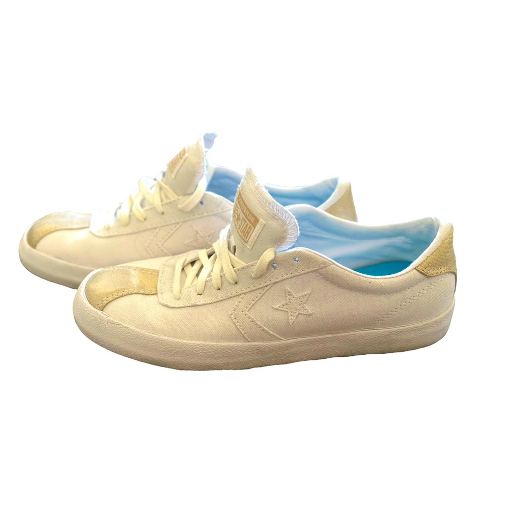 Converse White Cream Low-Top Sneakers